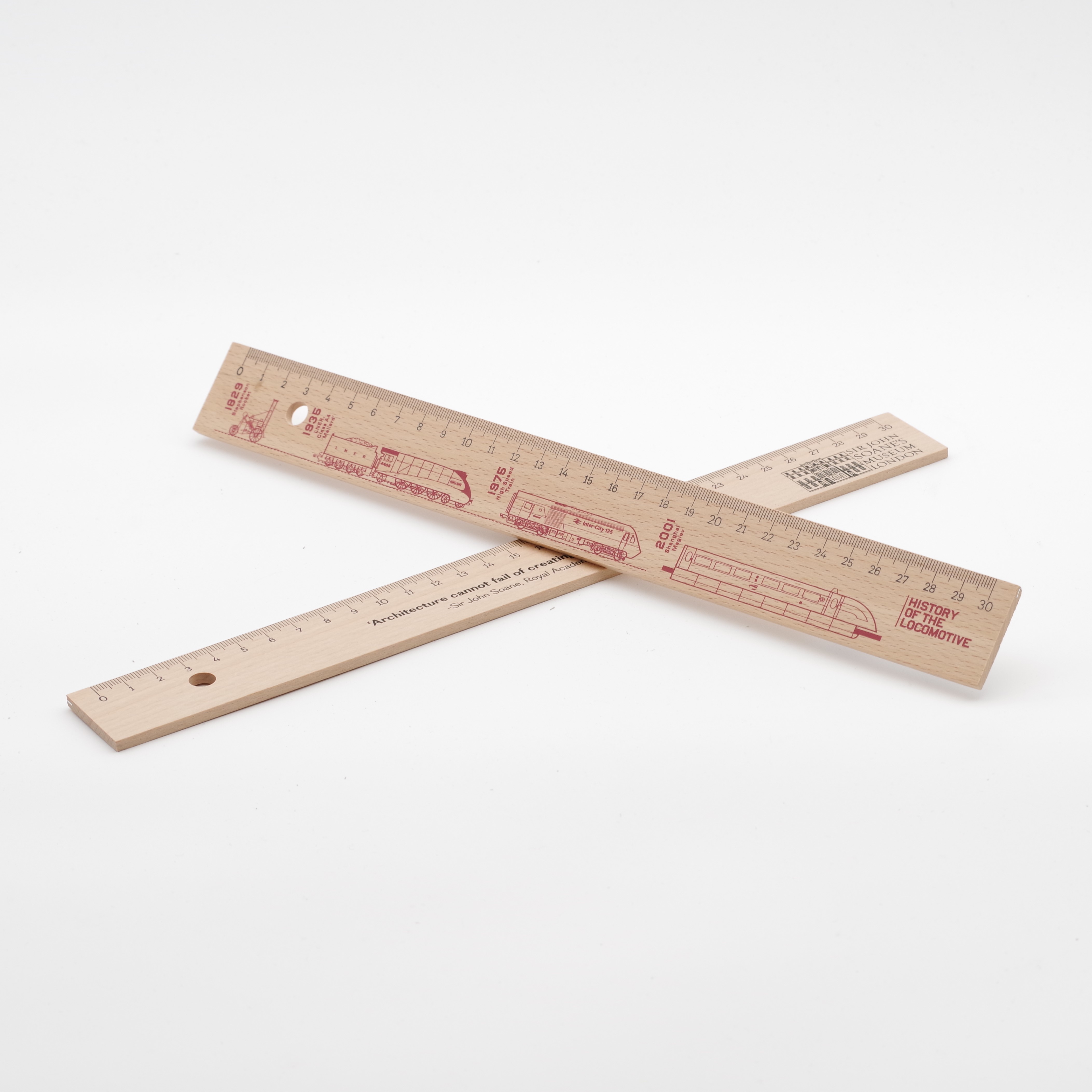 Wooden ruler, 30cm Sustainable timber